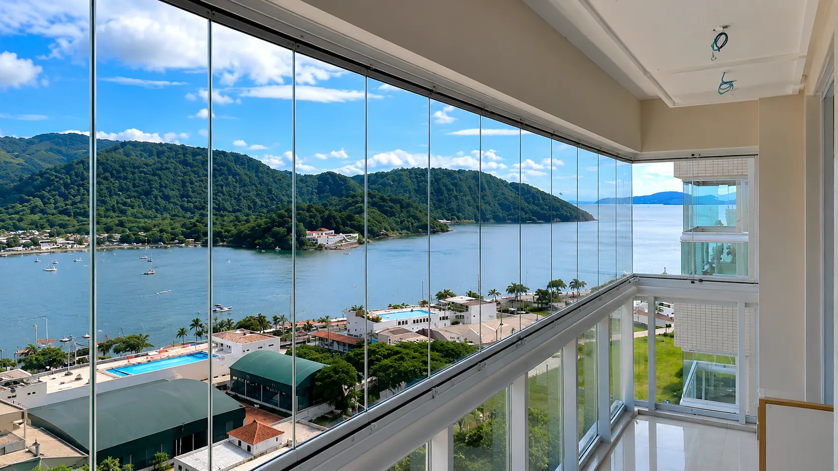 Envidraçamento de Sacada — Canto do Forte, Praia Grande